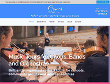 Tablet Screenshot of gowertours.com